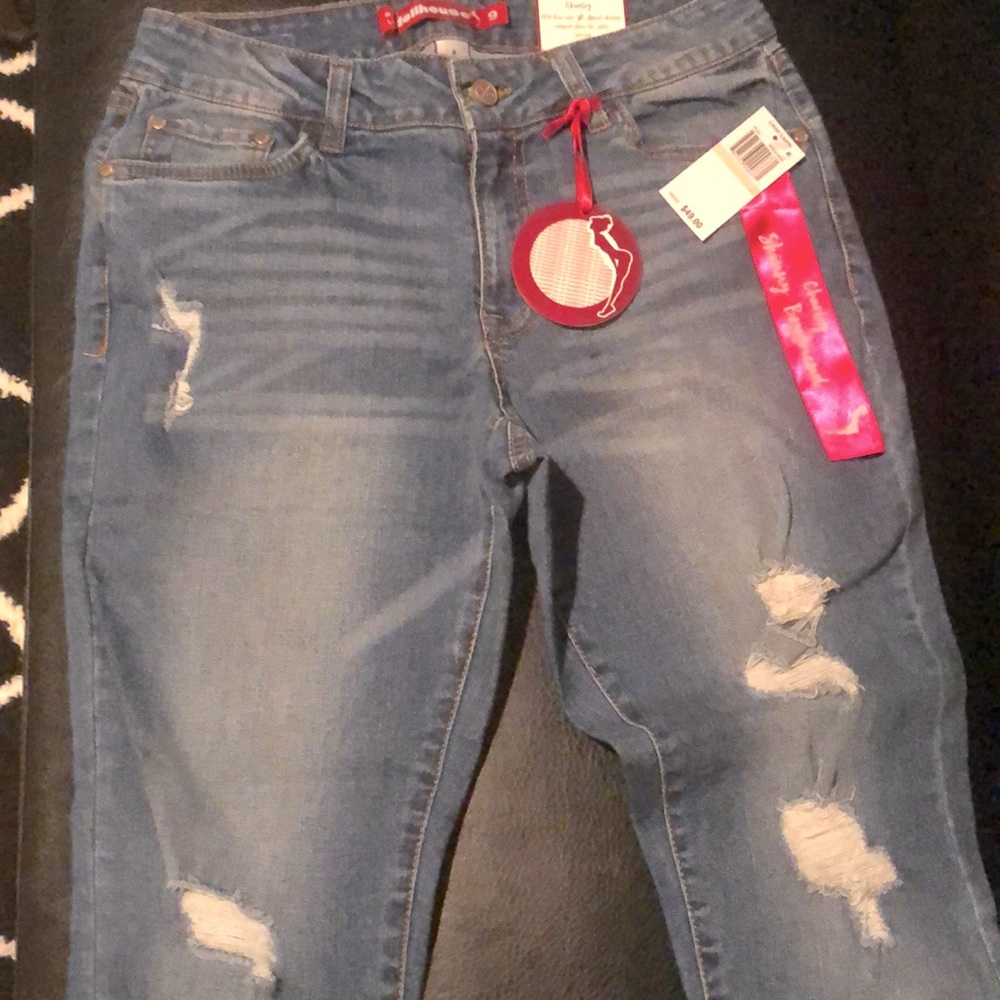 Brand new. Jean cropped capris. Size 8